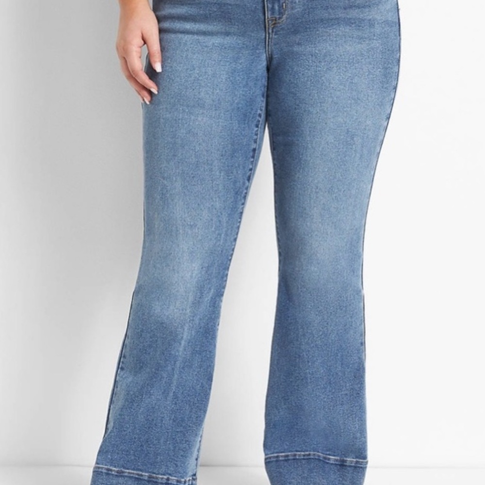 Lane Bryant Mid Rise Flare Jeans